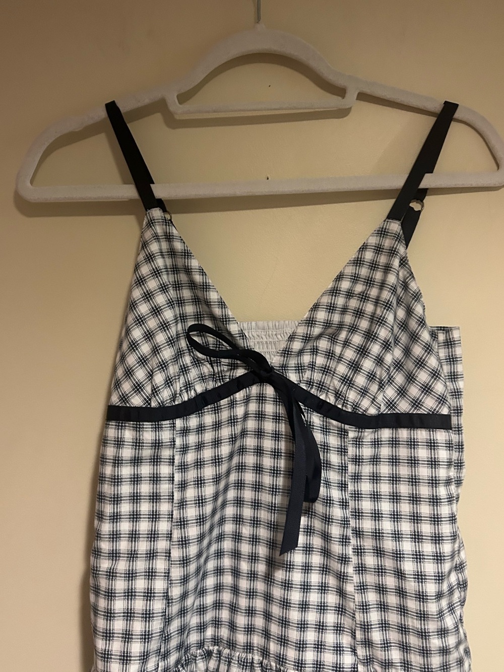 Hollister Black and White Gingham Mini Dress - Picture 3 of 16